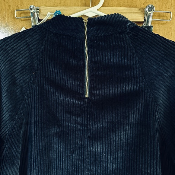NWT M.I.H JEANS corduroy dark navy dress - Picture 3 of 9